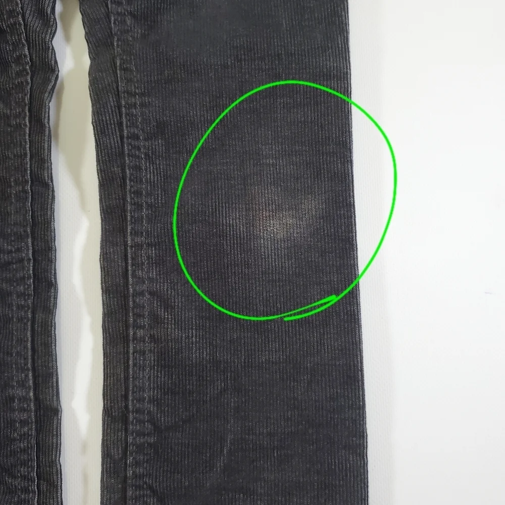 K1009 GapKids Boys Slim Straight Fit Corduroy Pants Charcoal Gray Size 6